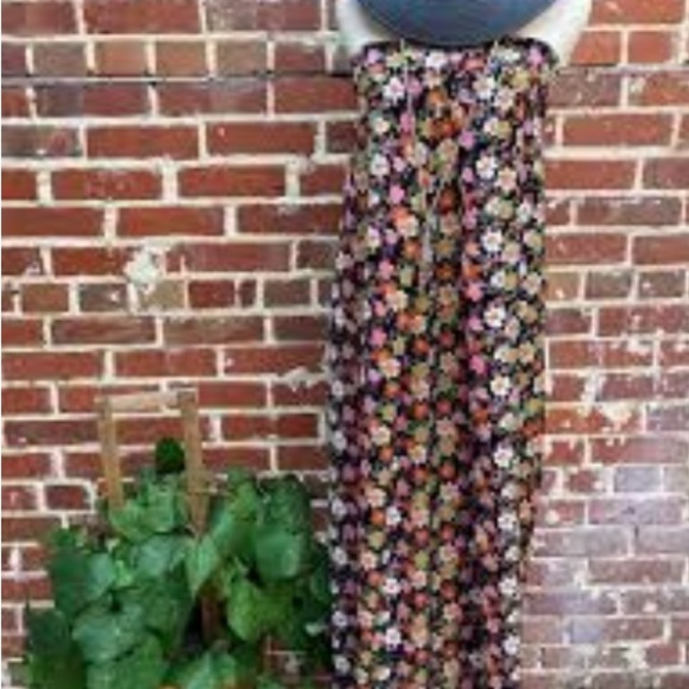Traffic People Floral Wide Leg Jumper with Pink, Green and Orange Flowers - Picture 6 of 8